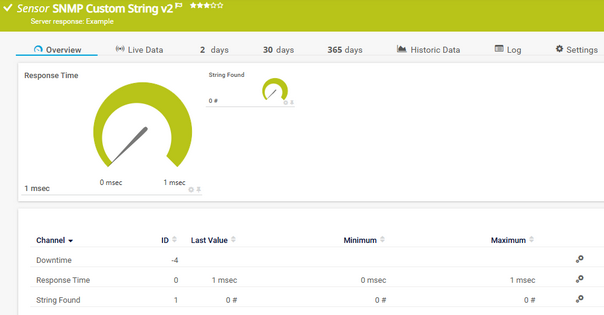 SNMP Custom String v2 Sensor